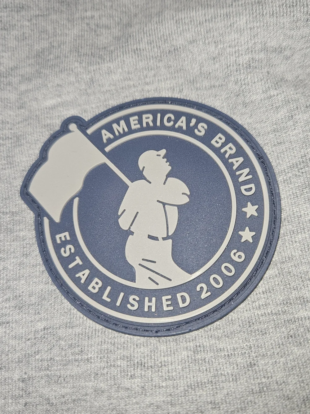 Men's Grey Baseballism Joggers with Navy Accents
